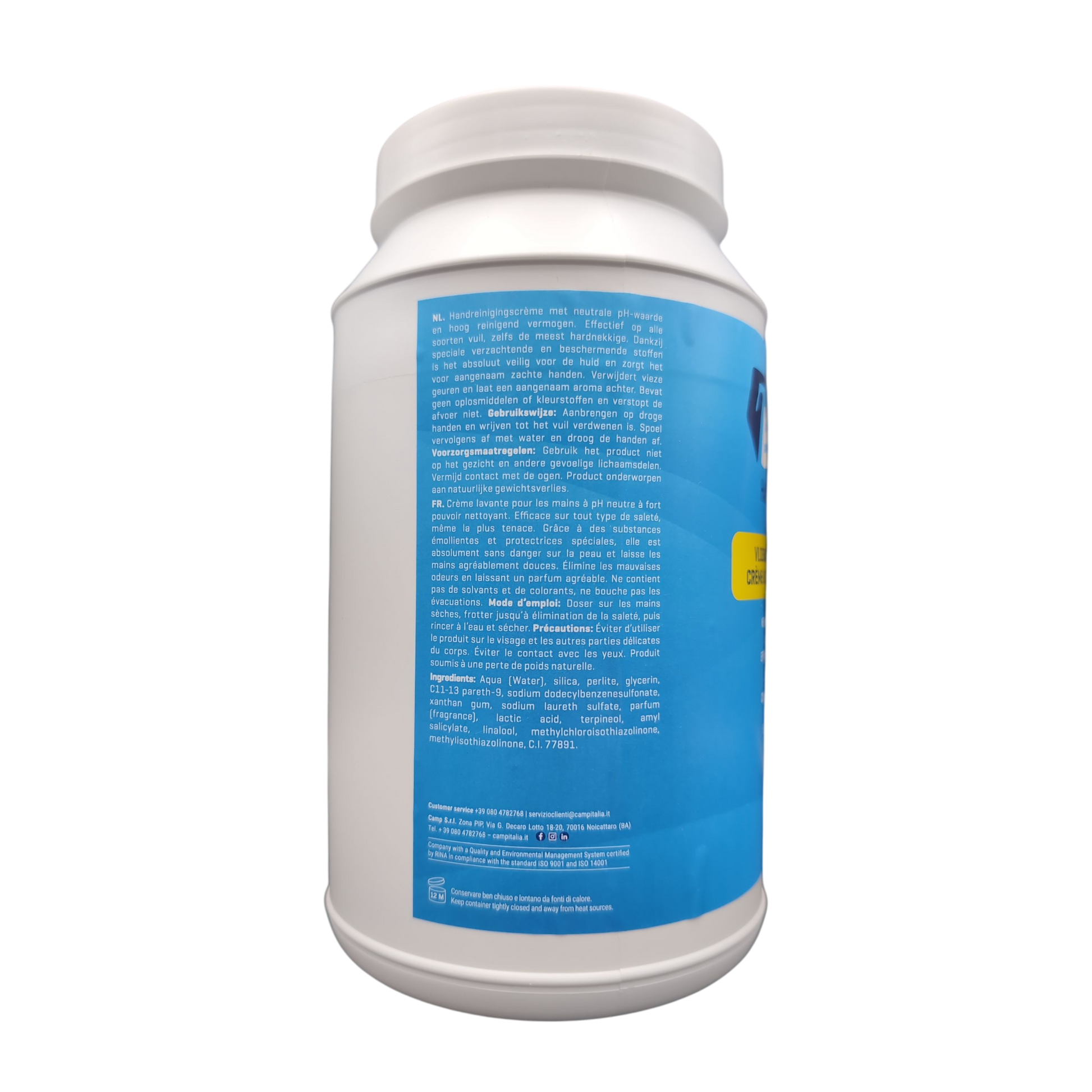 CAMP BLAST Handwashing vloeibare handreinigingscrème achterkant