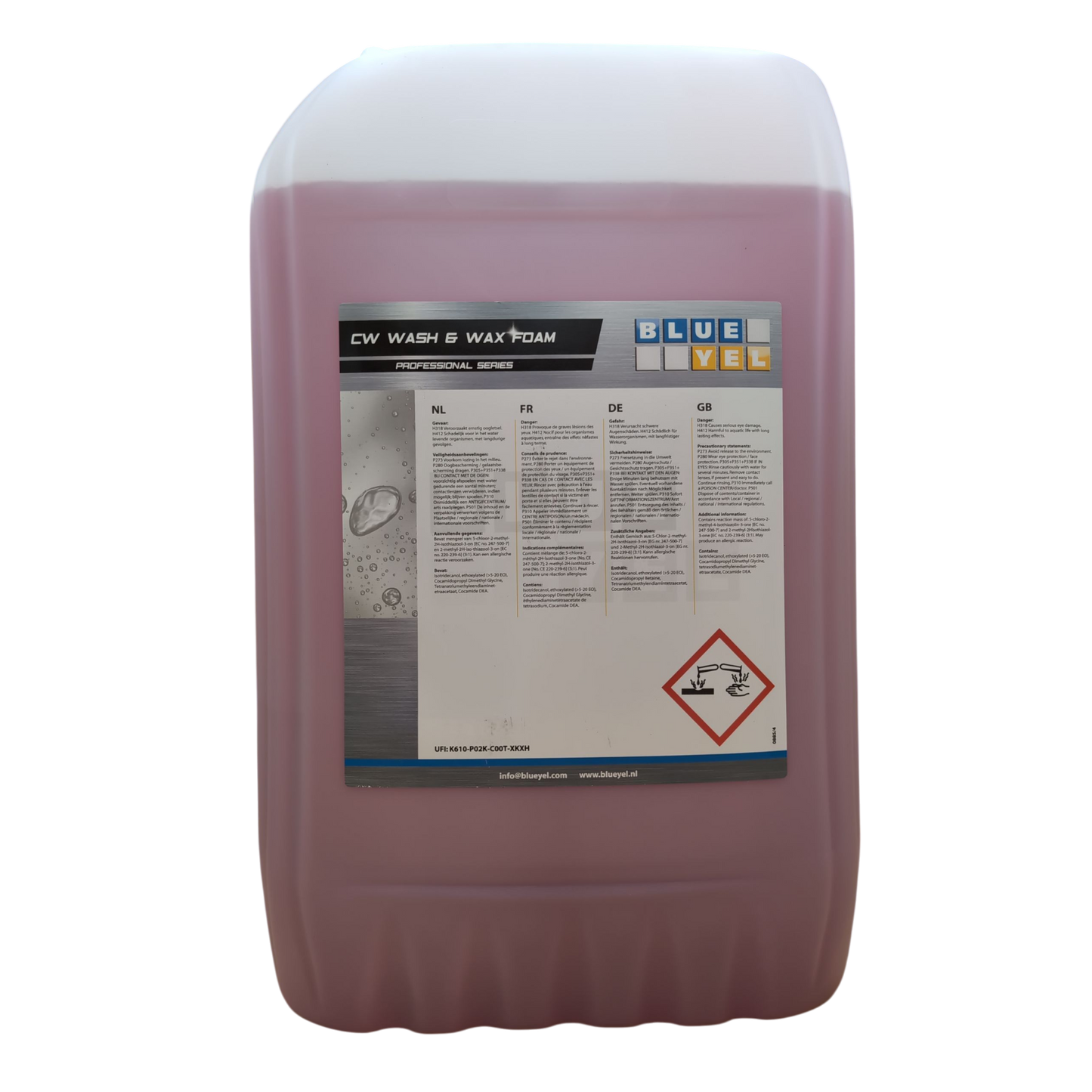 Blue Yel Carwash Wash & Wax Schuimshampoo 25L