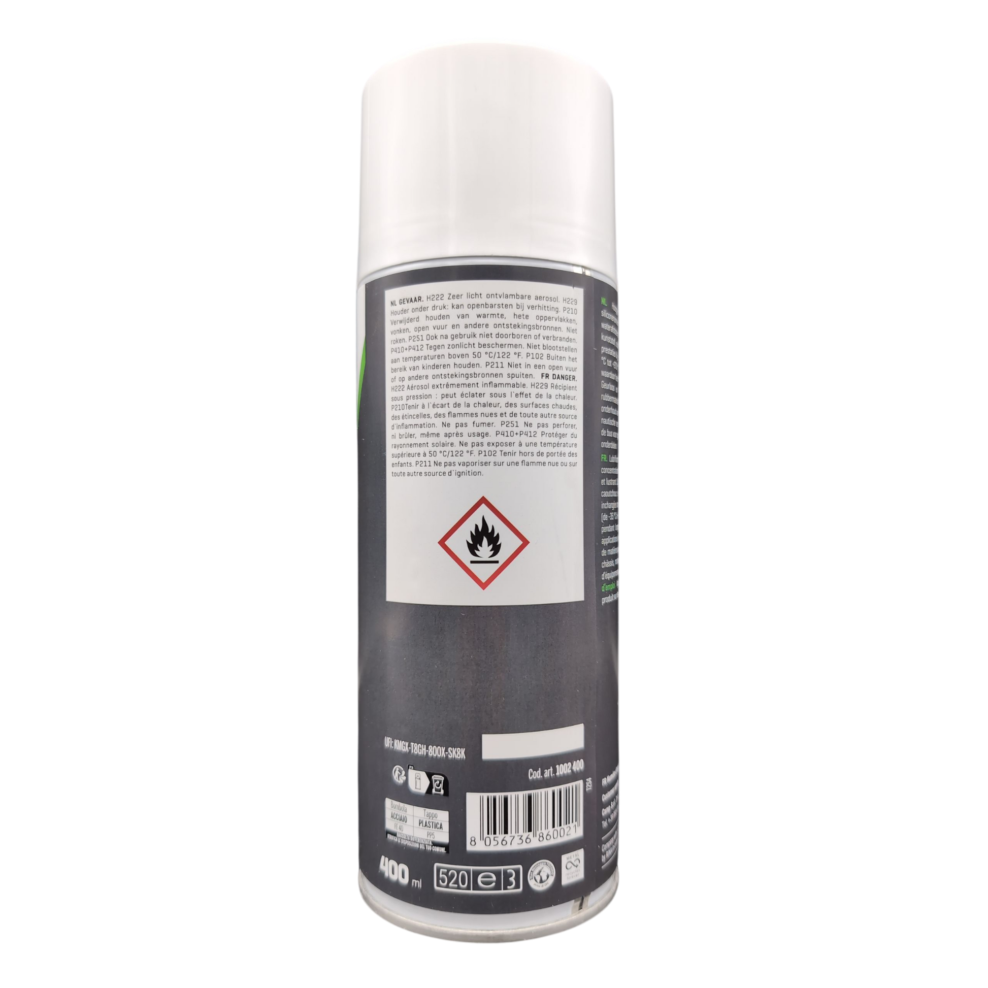 CAMP Silic plus 400ml hooggeconcentreerd siliconensmeermiddel achterkant