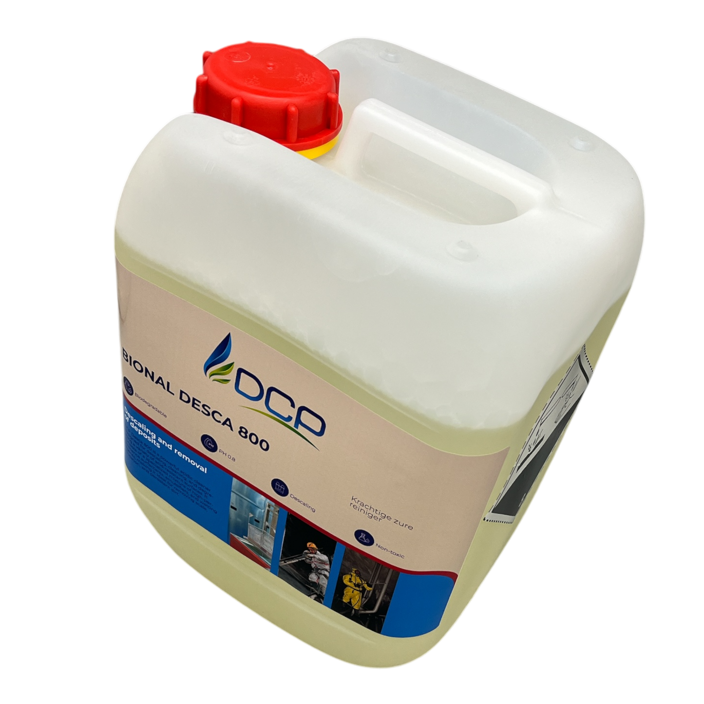 Powerful acidic cleaner for descaling, cleaning, and degreasing various acid-resistant surfaces