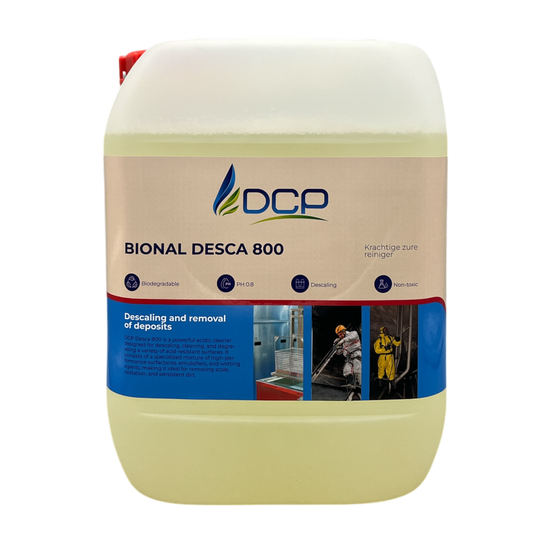 Powerful acidic cleaner for descaling, cleaning, and degreasing various acid-resistant surfaces