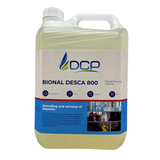 Powerful acidic cleaner for descaling, cleaning, and degreasing various acid-resistant surfaces