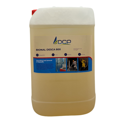 Large container of DCP Bional Desca 800 on a white background