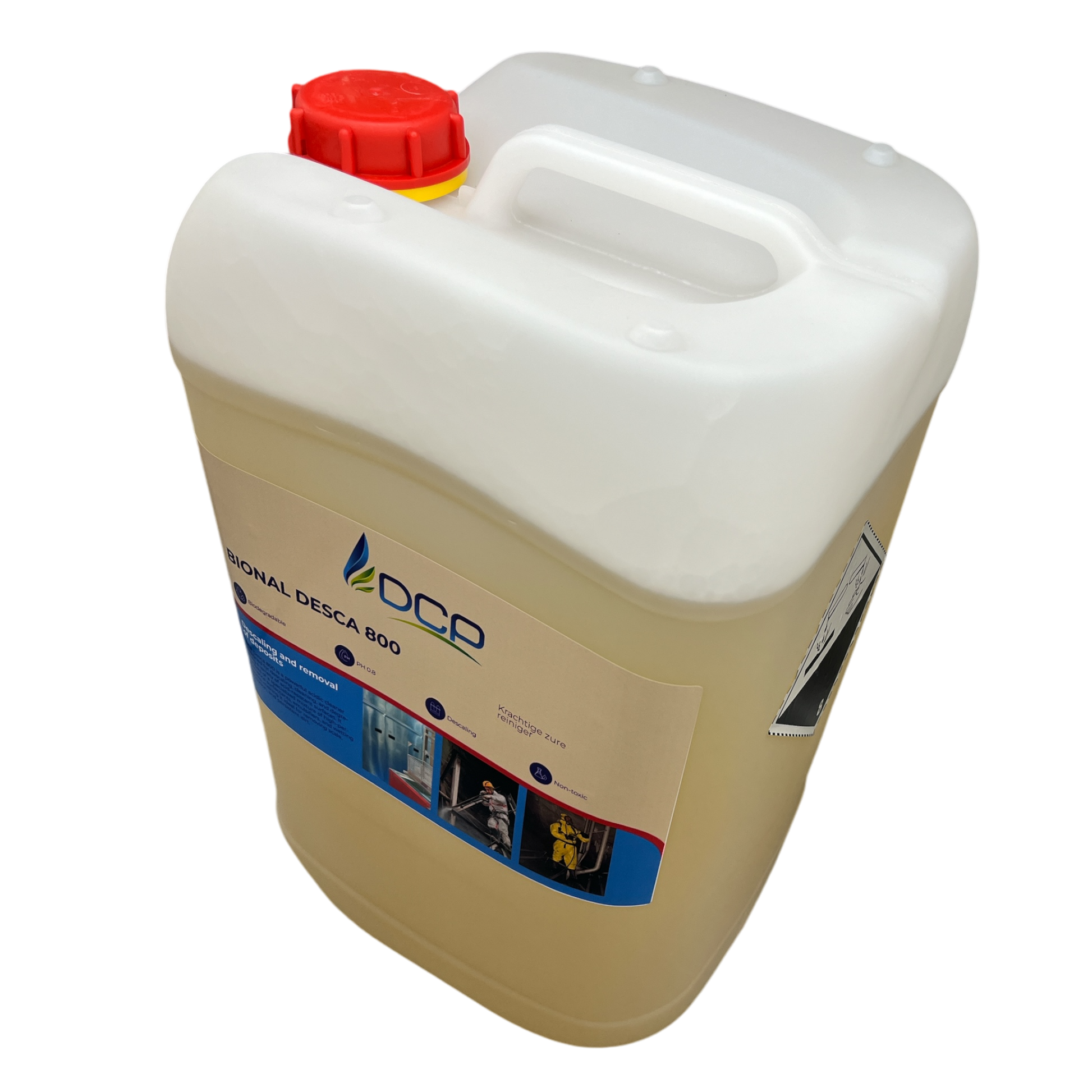 Powerful acidic cleaner for descaling, cleaning, and degreasing various acid-resistant surfaces