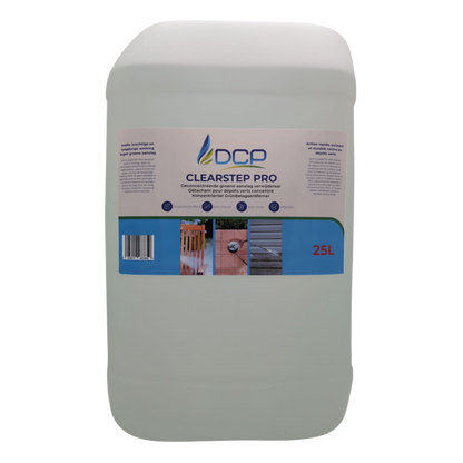 Large container of DCP Clearstep Pro on a white background