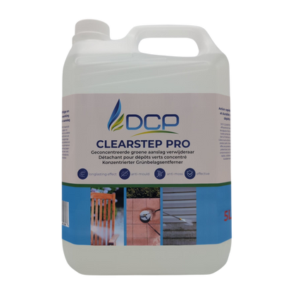 Large container of DCP Clearstep Pro on a white background