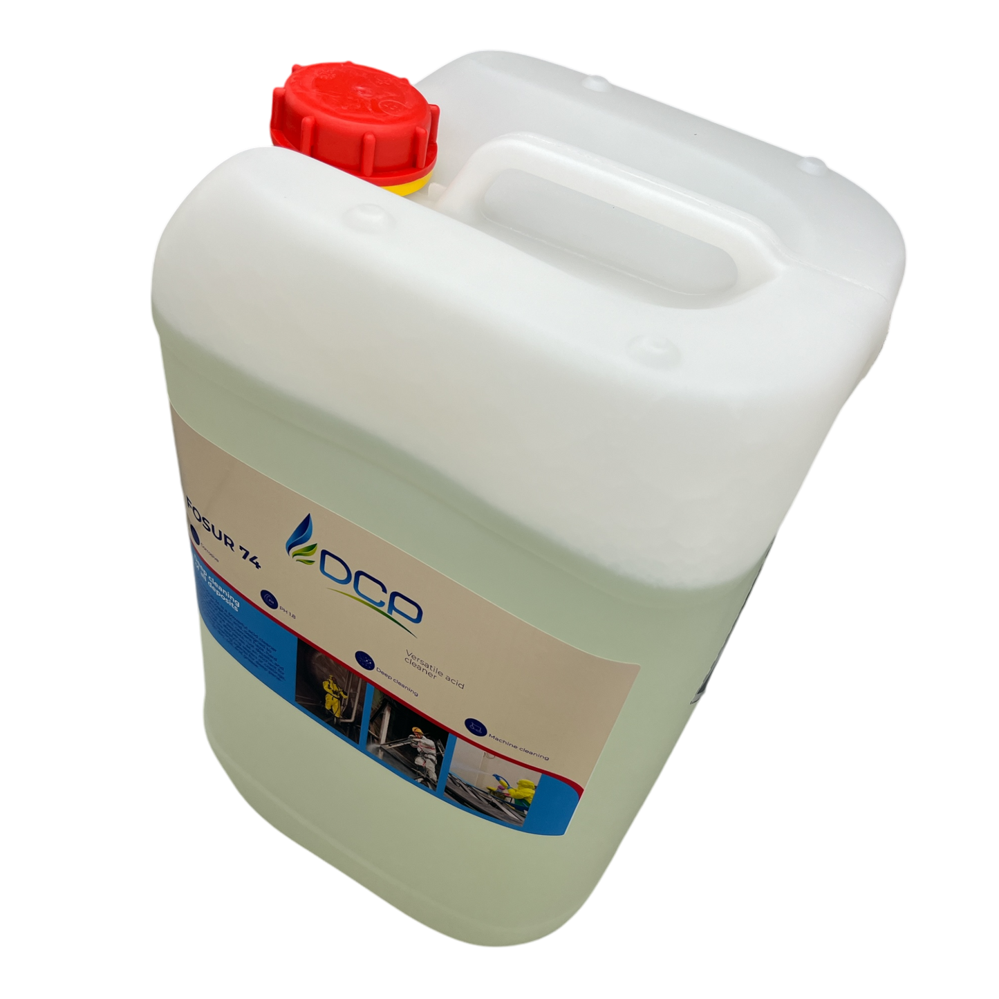 Versatile acid cleaner based on phosphoric acid, designed to remove grout smears, cement haze, hard water stains, lime deposits, rust deposits, and efflorescence