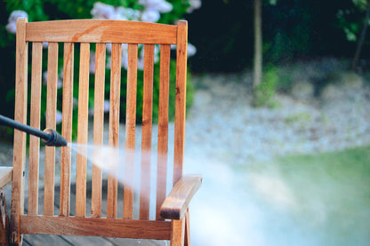 power washing garden furniture